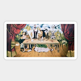 The Wounded Table (colorful) by Frida Kahlo Sticker